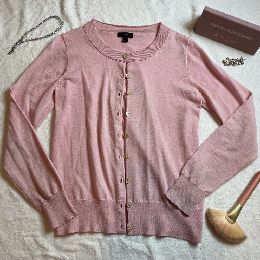 Authentic Vintage 90s J Crew Pink Cardigan Size Small
